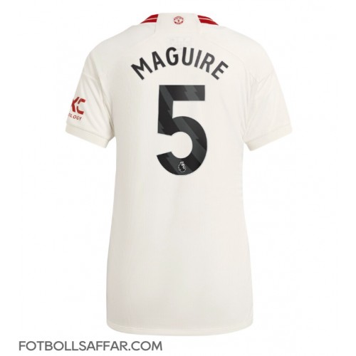 Manchester United Harry Maguire #5 Tredjeställ Dam 2023-24 Kortärmad